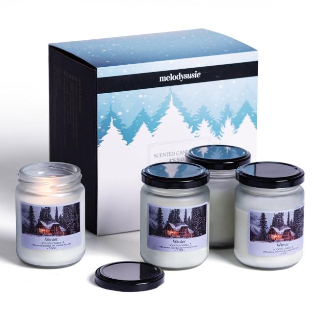 Seasonal Scented Candles Gift Set