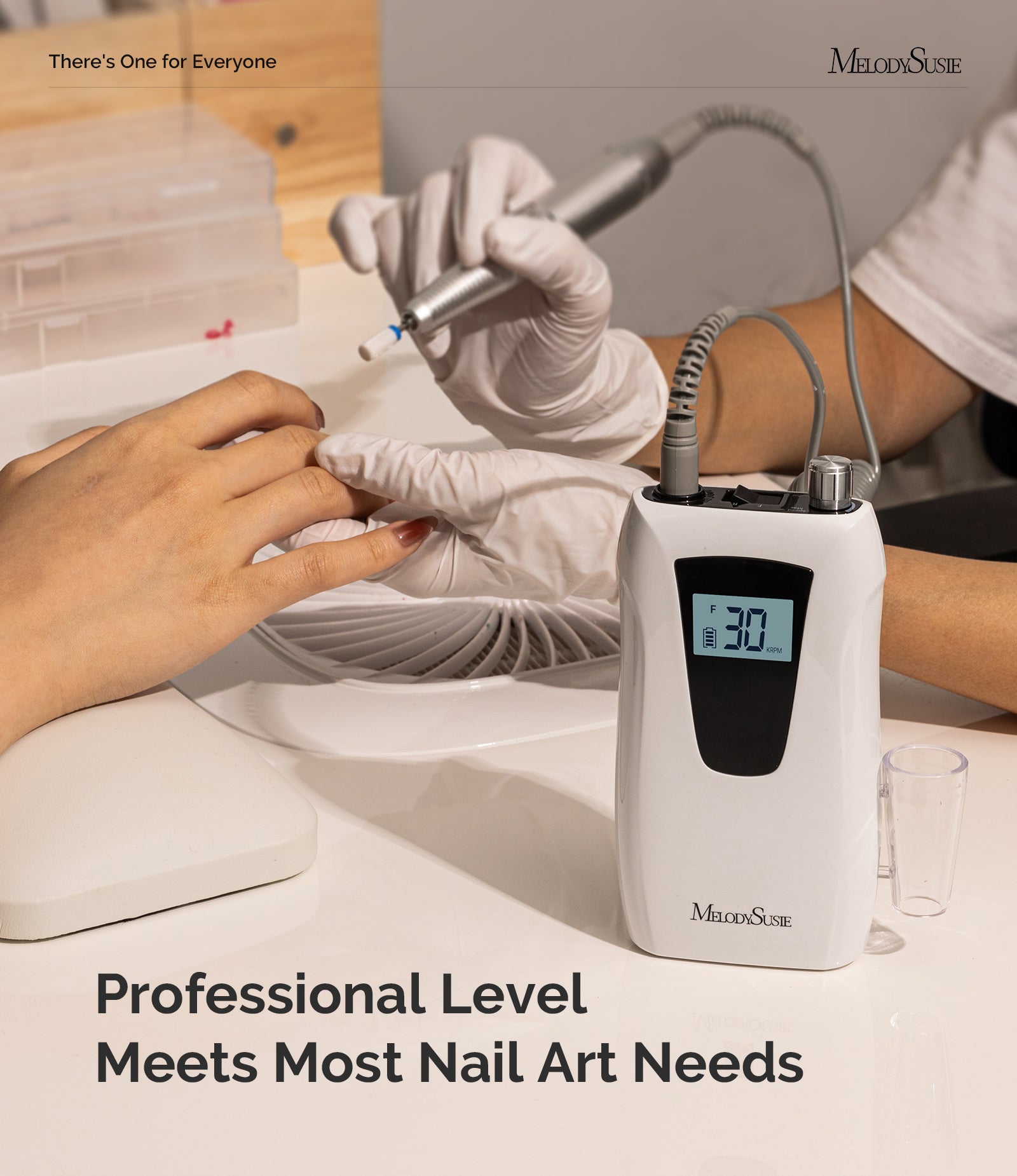 Selene(SC320D) Clip-On Rechargeable Nail Drill 30,000RPM - 图片5