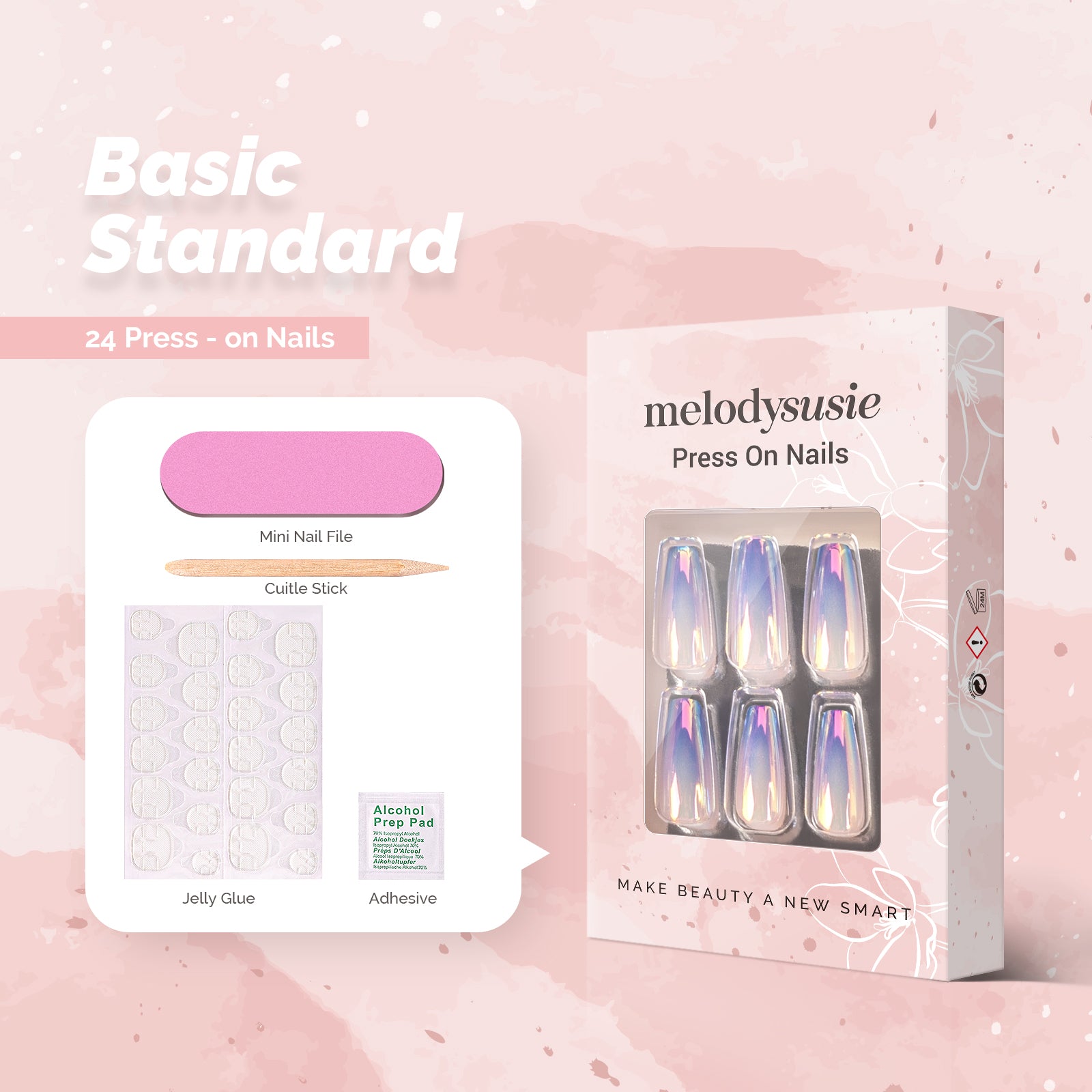 Shining Night Acrylic Press On Nails Kits - 图片3