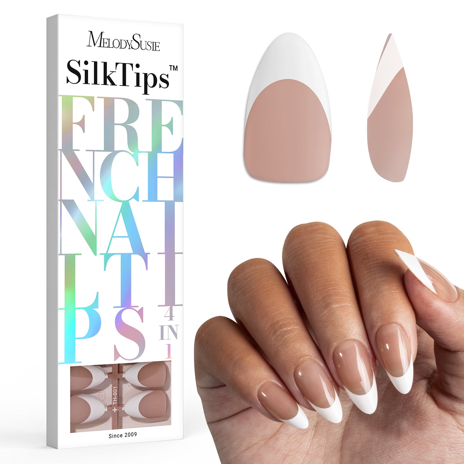 SilkTips 4 in 1  French Soft Gel Nail Tips - 150Pcs (US ONLY) - 图片13