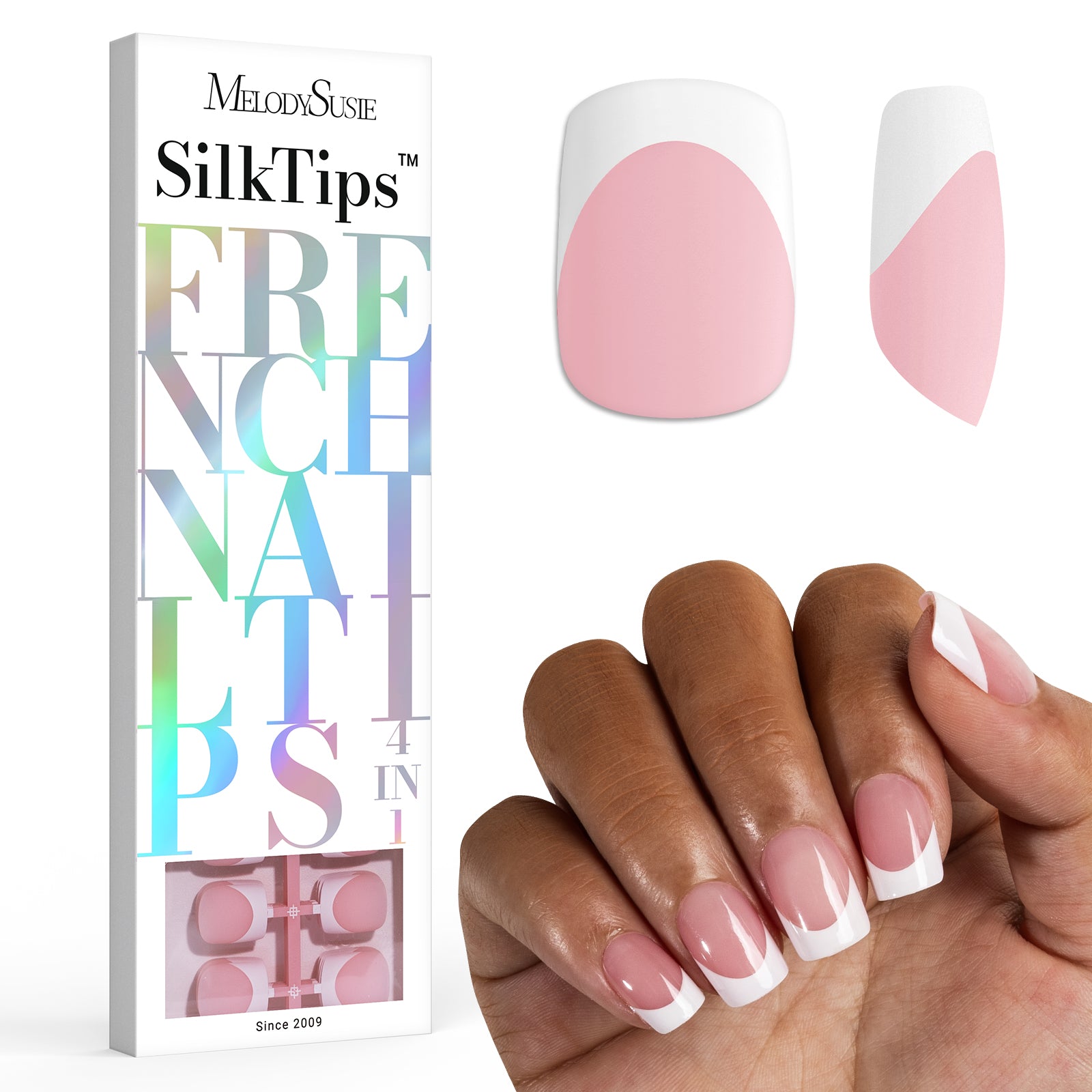 SilkTips 4 in 1  French Soft Gel Nail Tips - 150Pcs (US ONLY) - 图片11