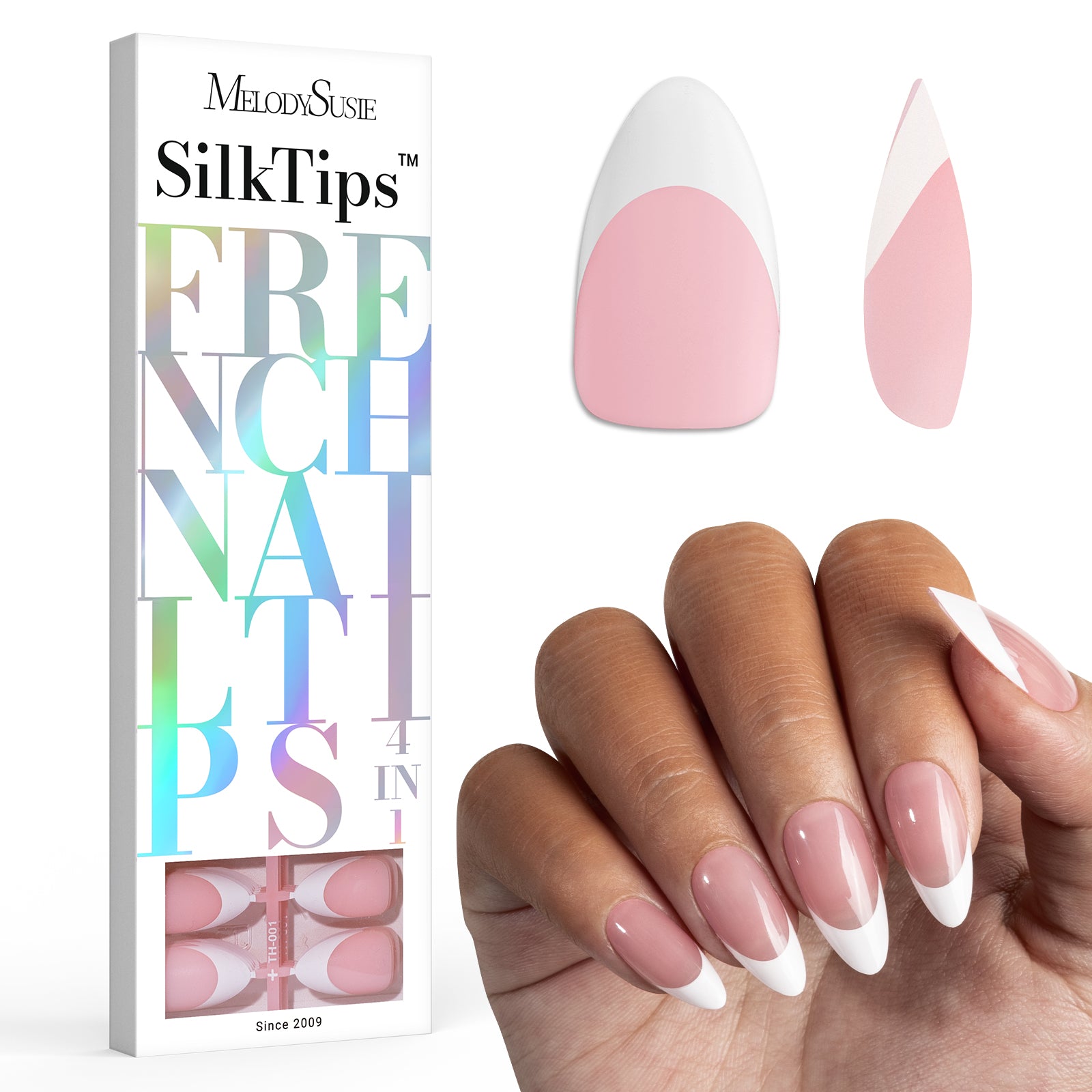 SilkTips 4 in 1  French Soft Gel Nail Tips - 150Pcs (US ONLY) - 图片8