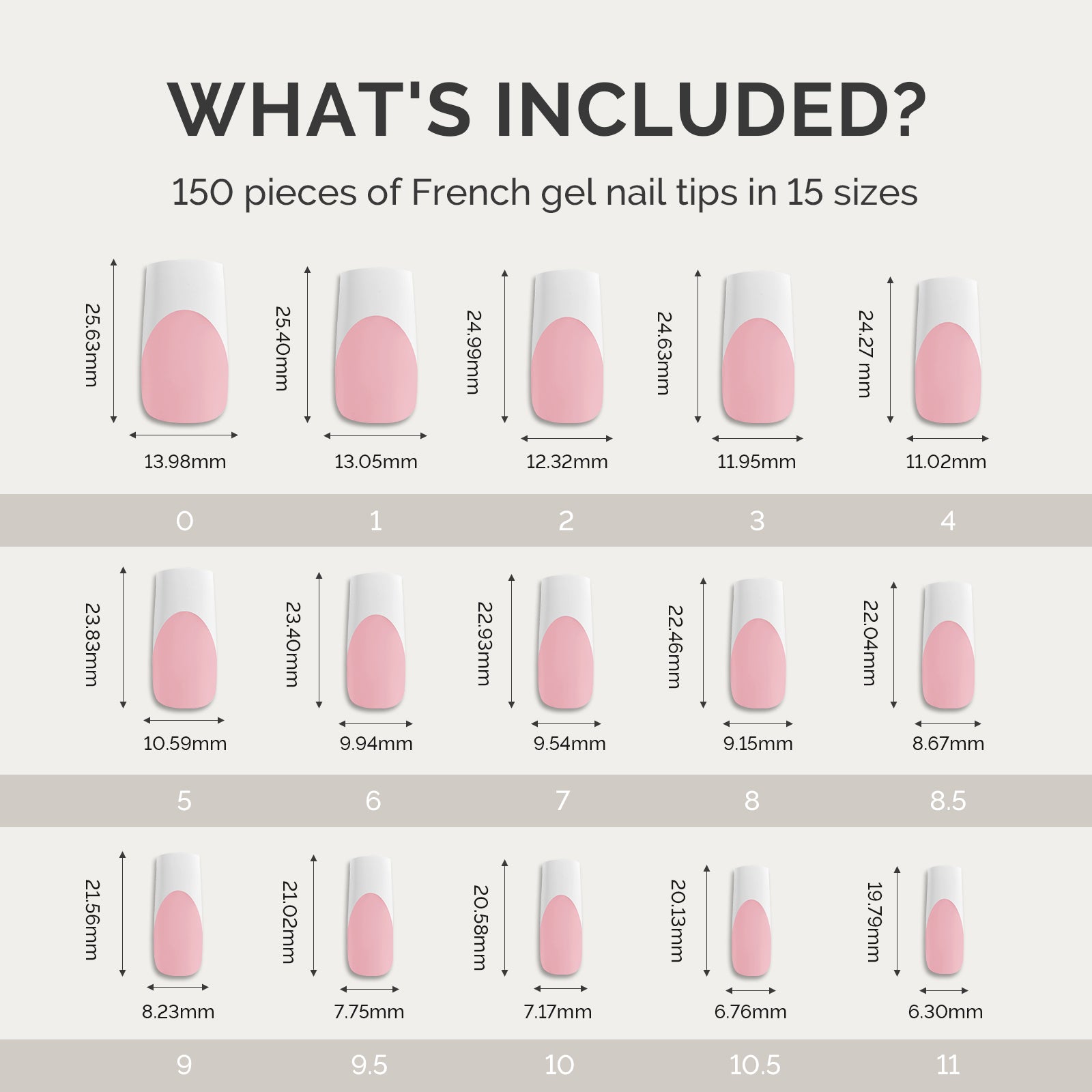 SilkTips 4 in 1  French Soft Gel Nail Tips - 150Pcs (US ONLY) - 图片7