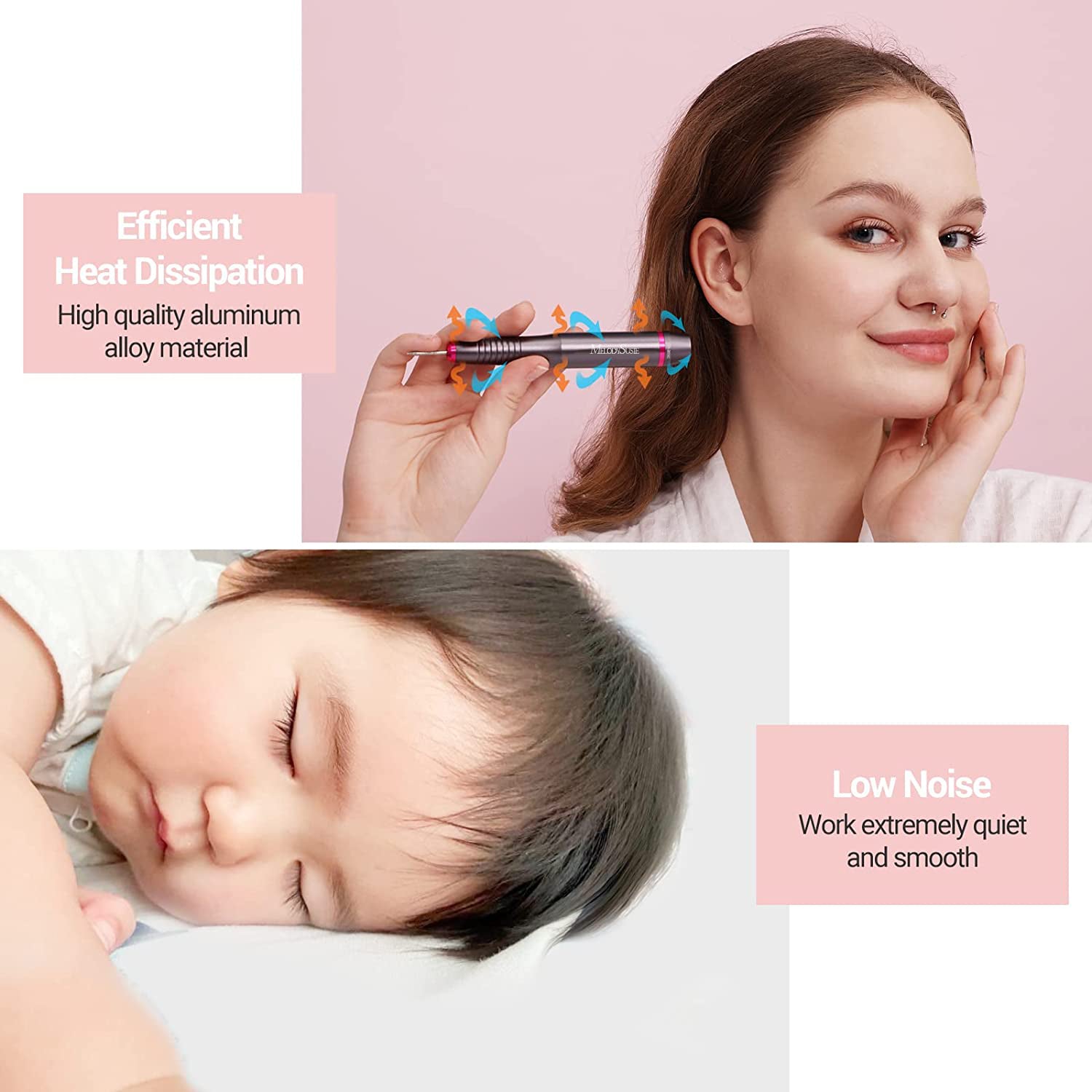 Silvia(PC150C) Pen-Shaped Portable USB Nail Drill 20,000RPM - 图片12