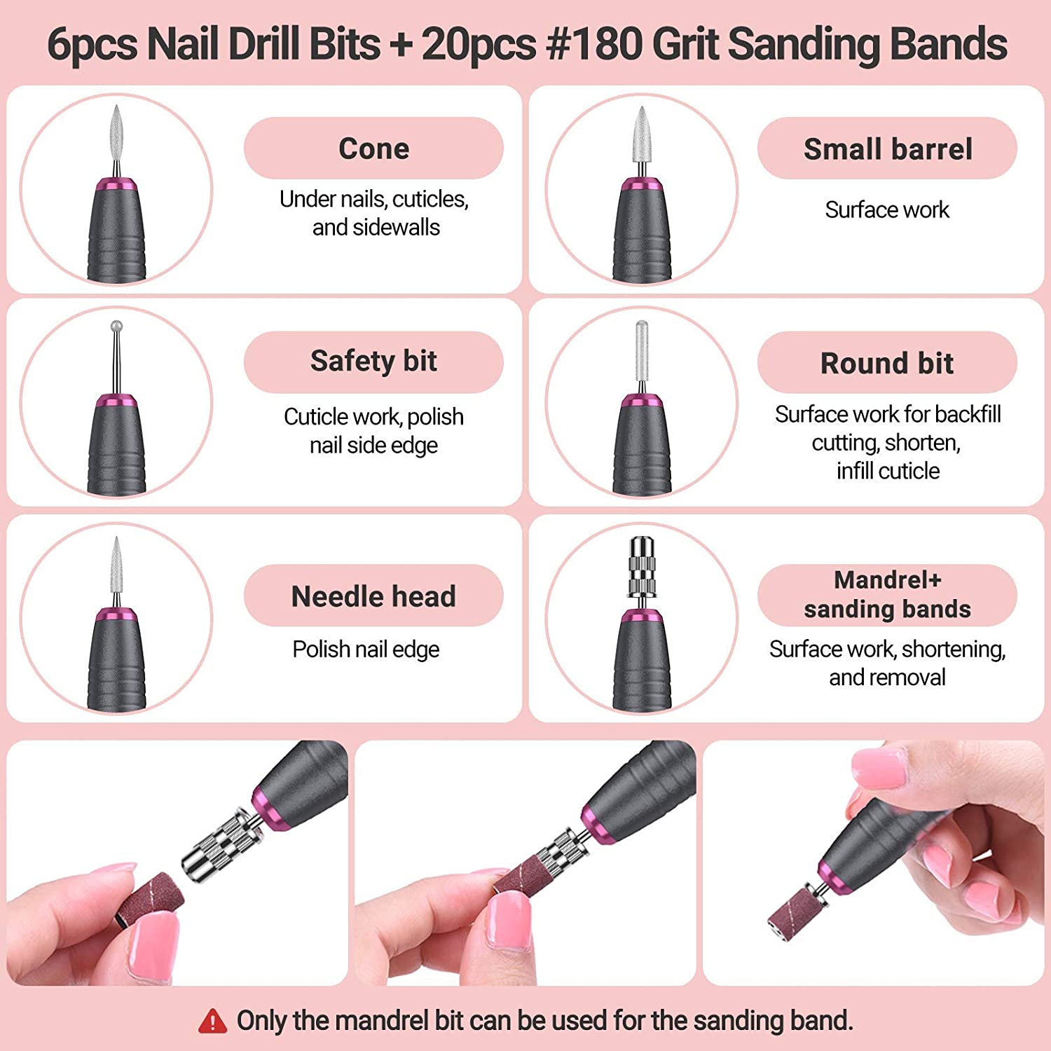 Silvia(PC150C) Pen-Shaped Portable USB Nail Drill 20,000RPM - 图片13