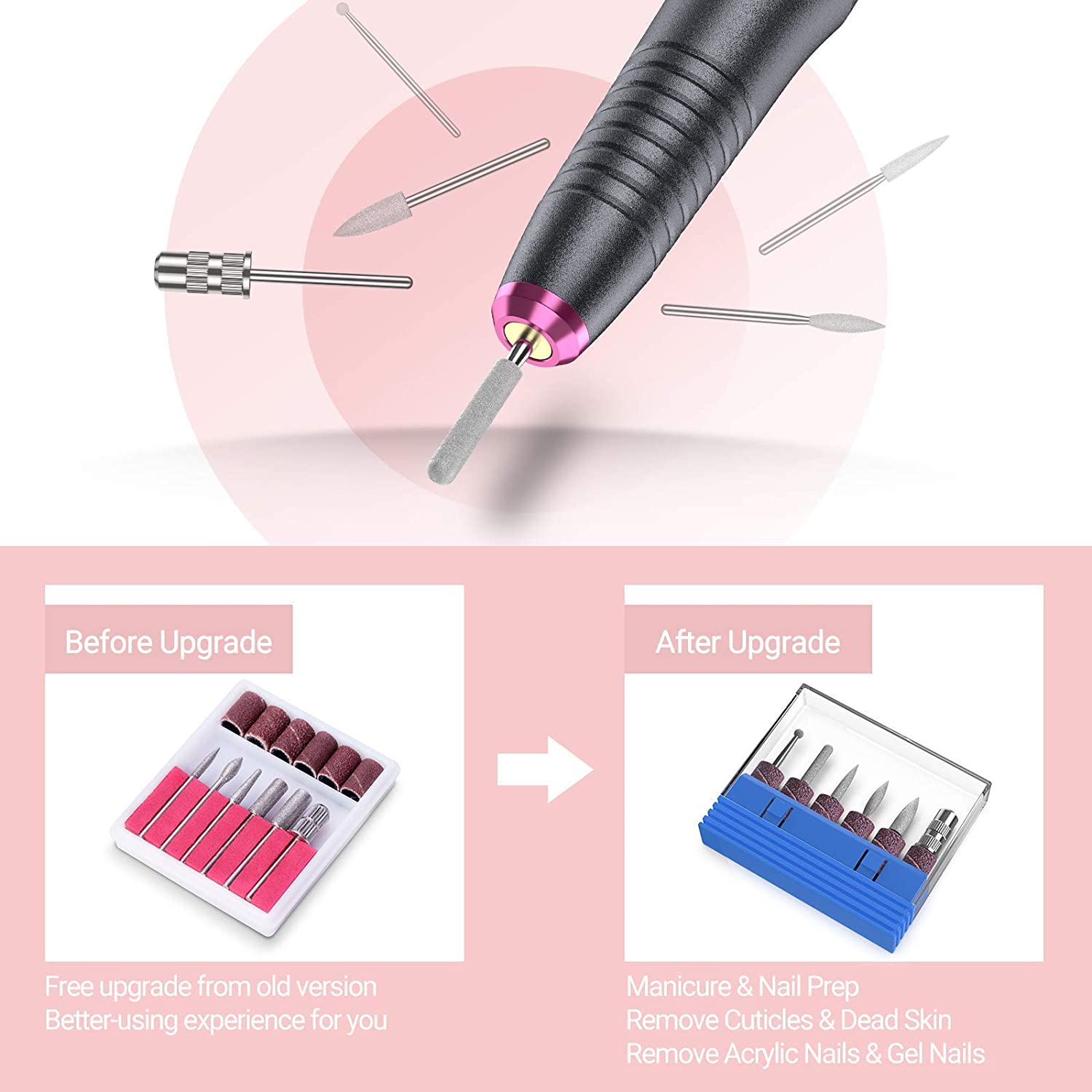 Silvia(PC150C) Pen-Shaped Portable USB Nail Drill 20,000RPM - 图片14