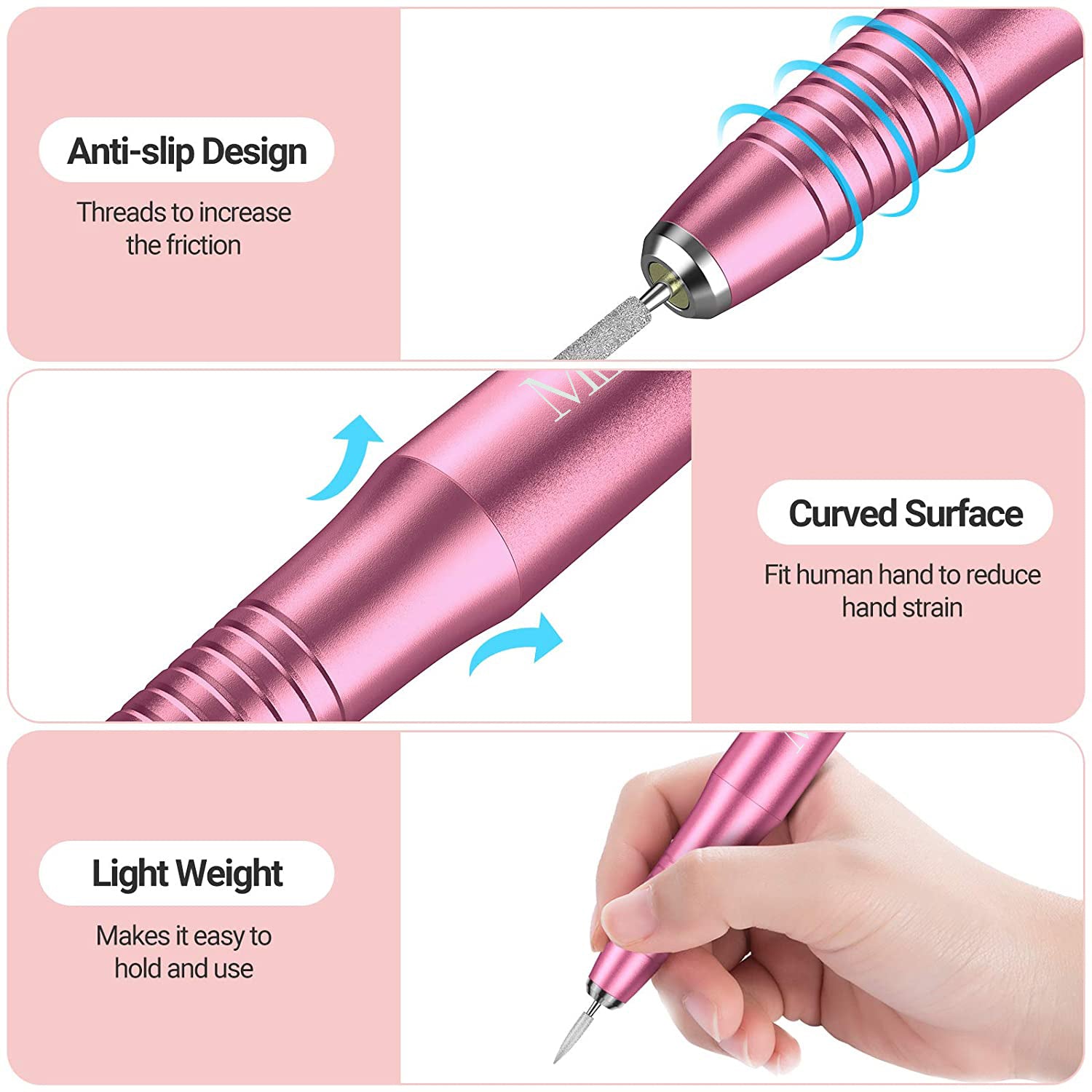 Silvia(PC150C) Pen-Shaped Portable USB Nail Drill 20,000RPM - 图片4