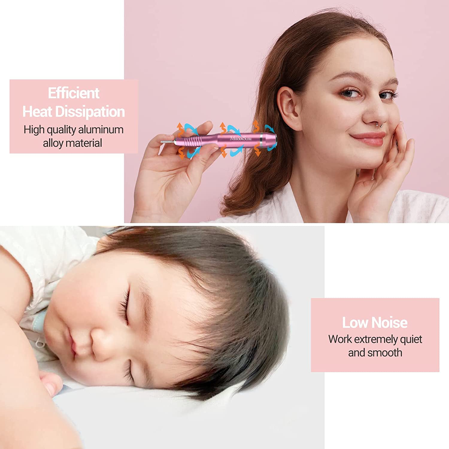 Silvia(PC150C) Pen-Shaped Portable USB Nail Drill 20,000RPM - 图片6