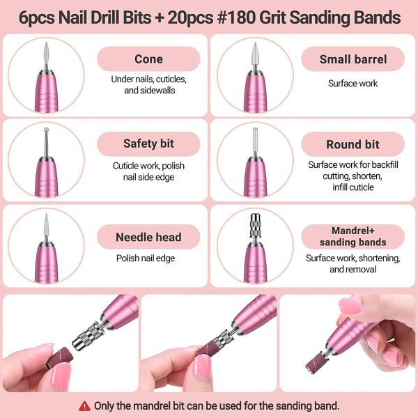 Silvia(PC150C) Pen-Shaped Portable USB Nail Drill 20,000RPM