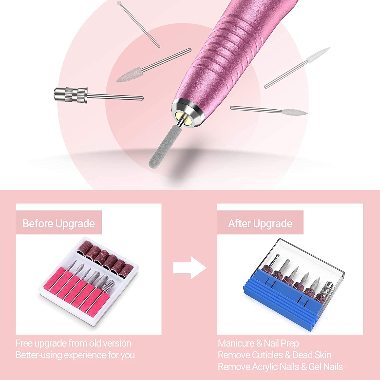 Silvia(PC150C) Pen-Shaped Portable USB Nail Drill 20,000RPM - 图片8