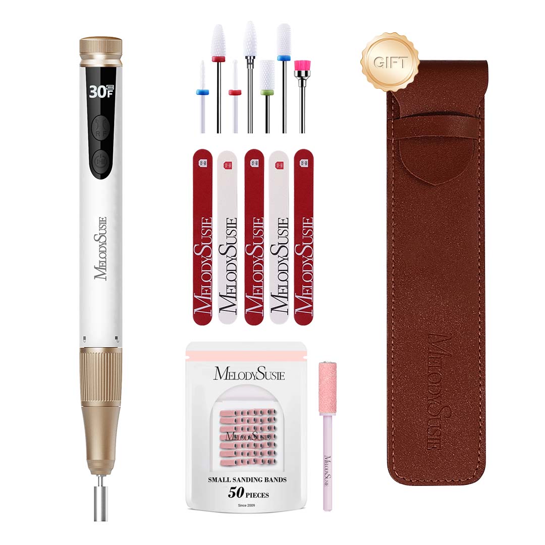 SM180F Portable & Stepless Speed Rechargeable Nail Drill 30000RPM - 图片9