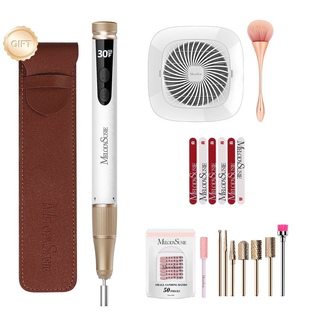 SM180F Portable & Stepless Speed Rechargeable Nail Drill 30000RPM - 图片10