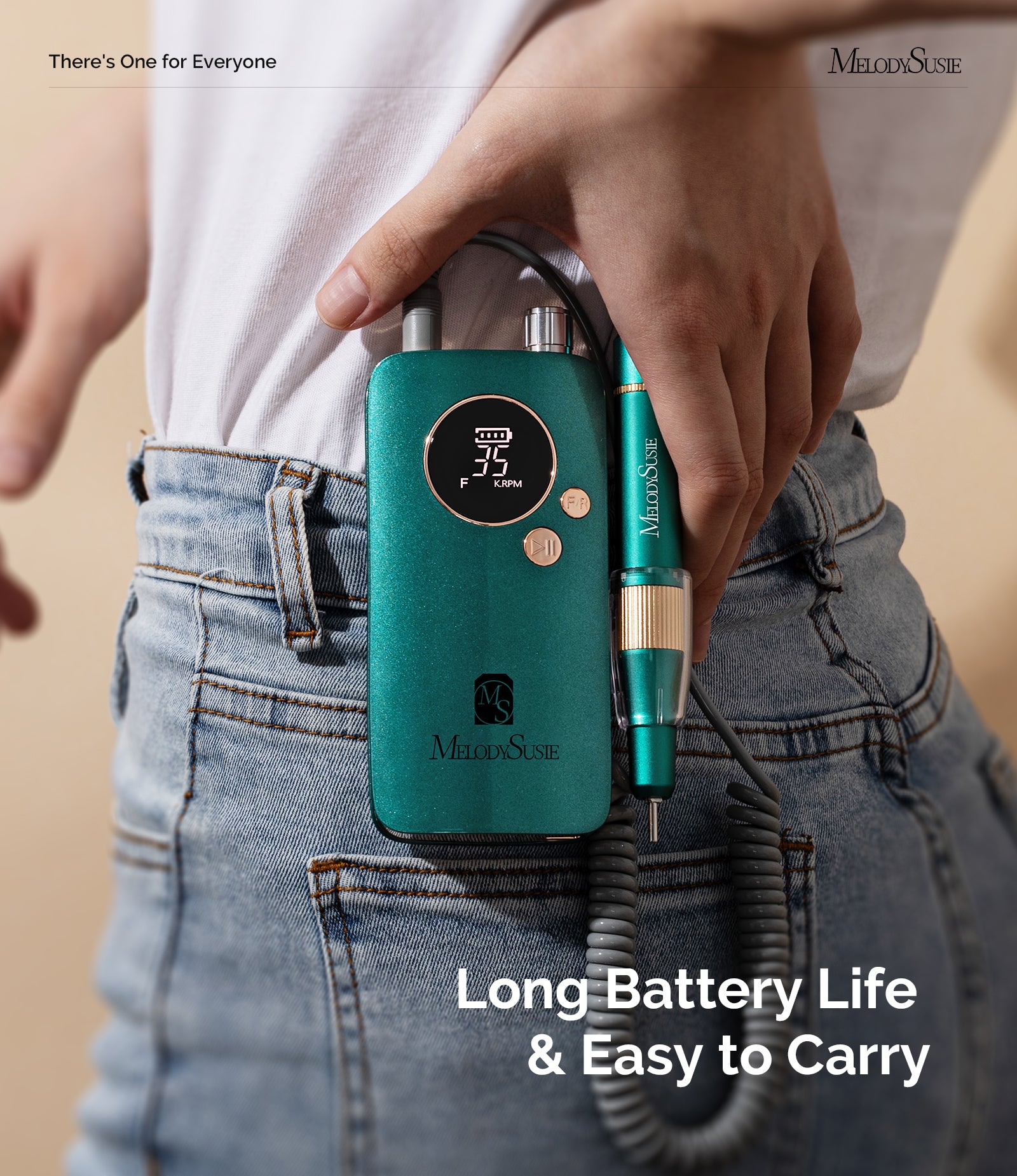 SM200F Clip-On Advanced Rechargeable Nail Drill 35,000RPM Set - 图片9