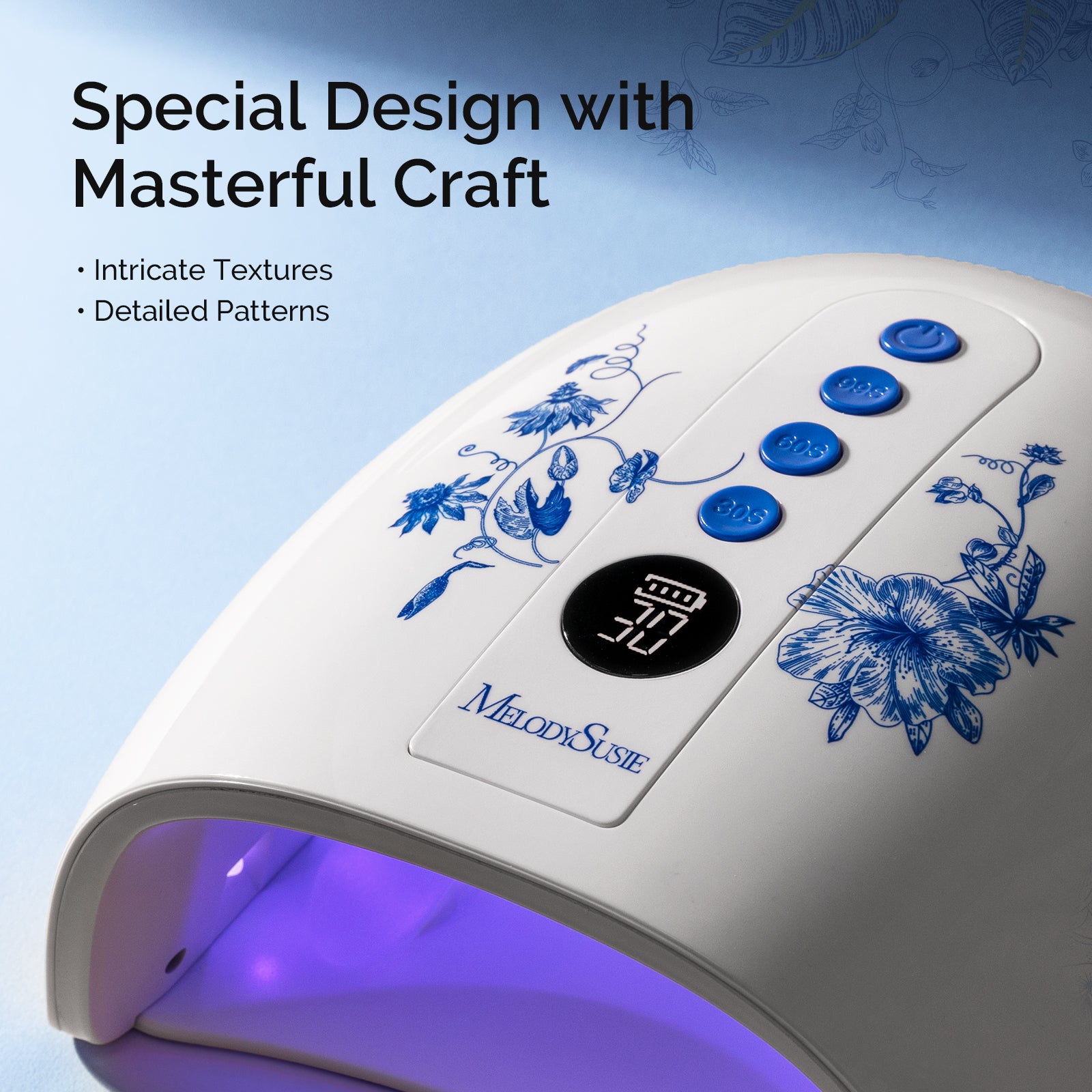 SM200F Plus Rechargeable 35,000RPM Nail Drill Art Design Gift Box - 图片6