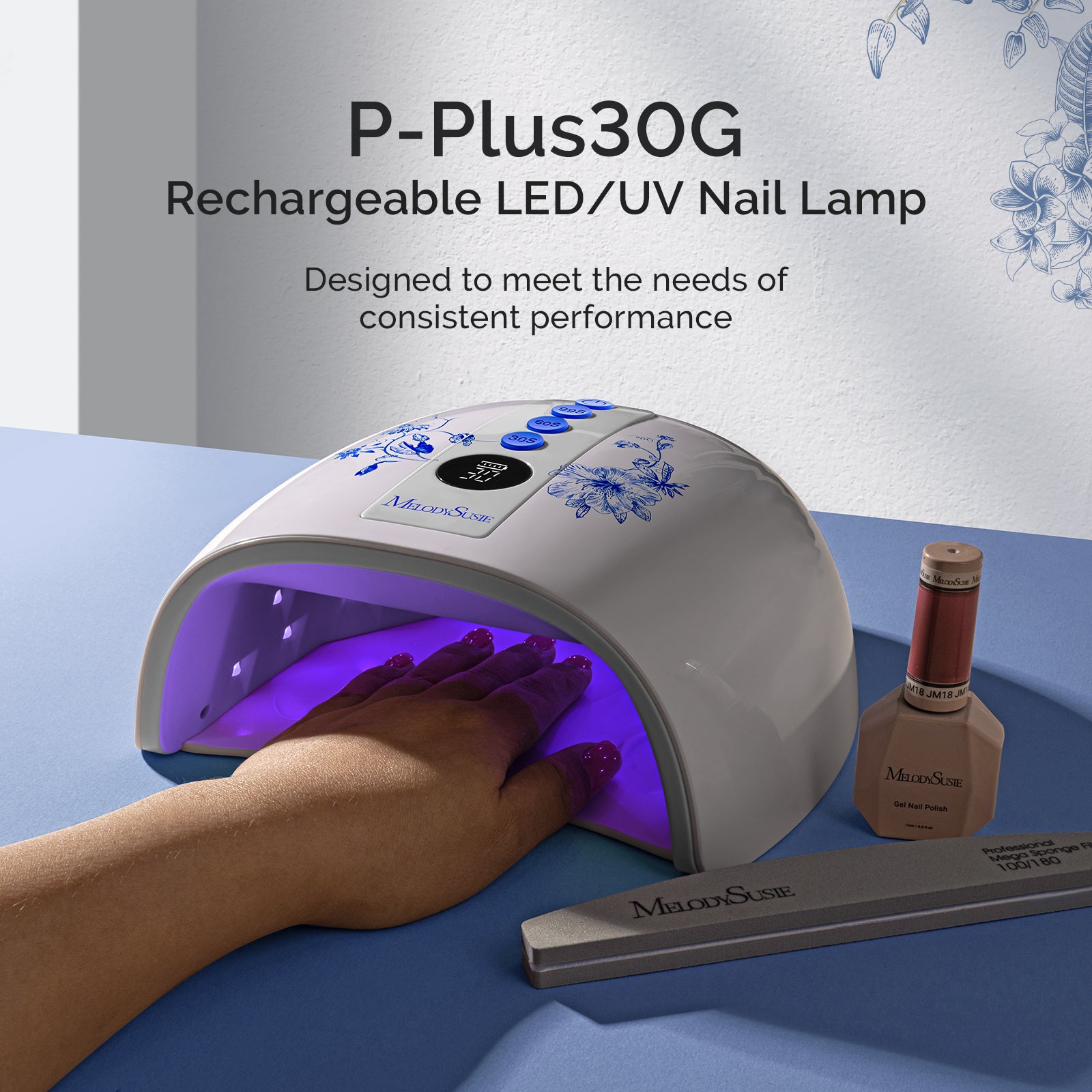 SM200F Plus Rechargeable 35,000RPM Nail Drill Art Design Gift Box - 图片7