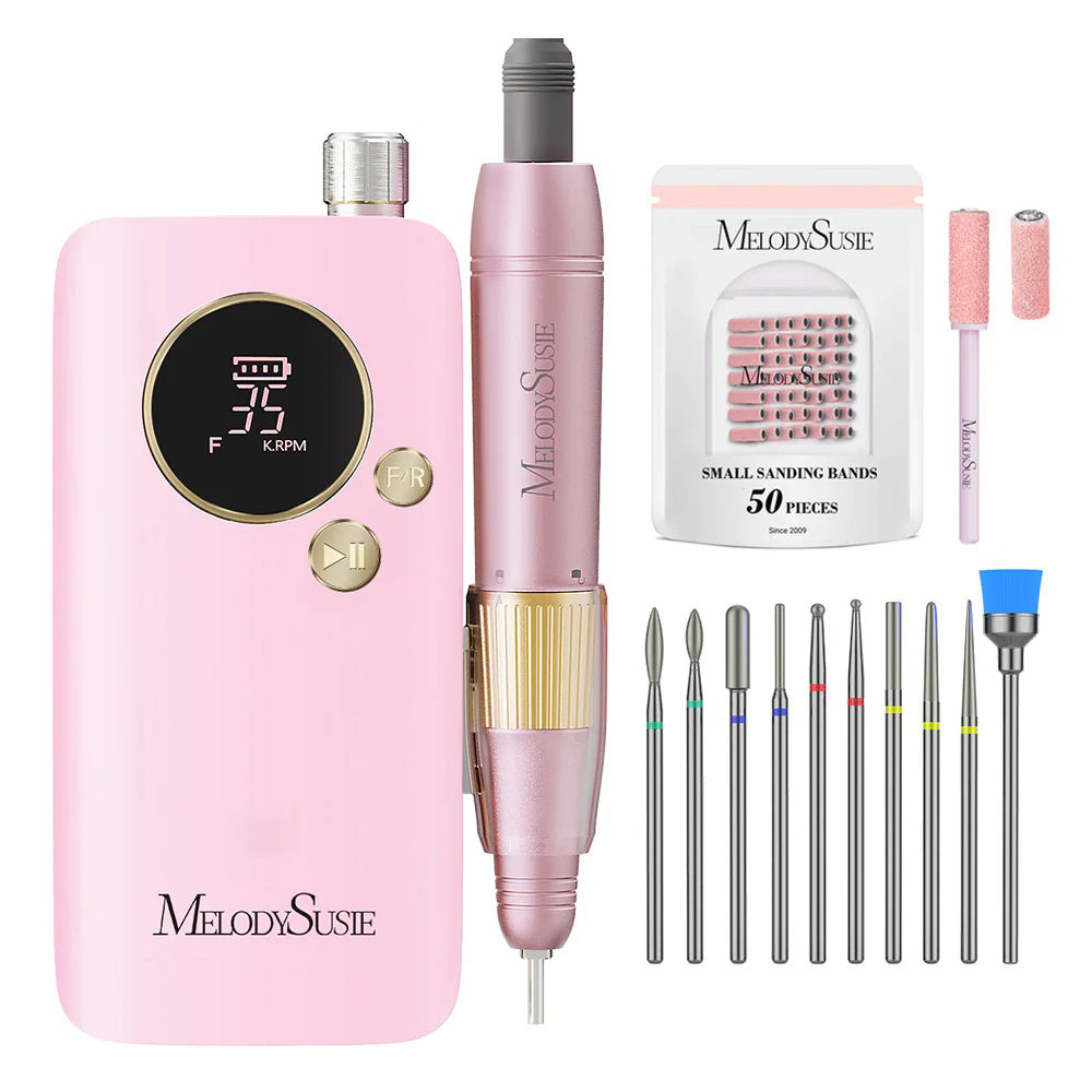 SM200F Plus Rechargeable 35,000RPM Nail Drill Set