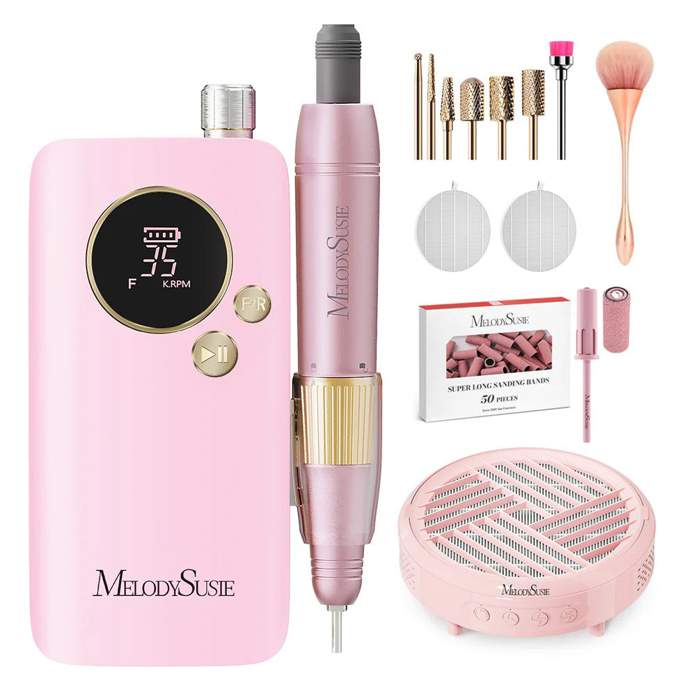 SM200F Plus Rechargeable 35,000RPM Nail Drill Set - 图片7