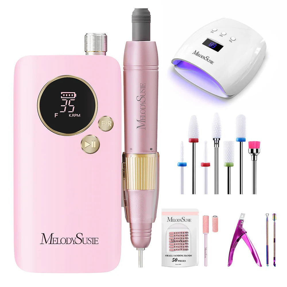 SM200F Plus Rechargeable 35,000RPM Nail Drill Set - 图片8