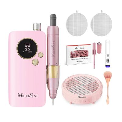 SM200F Plus Rechargeable 35,000RPM Nail Drill Set