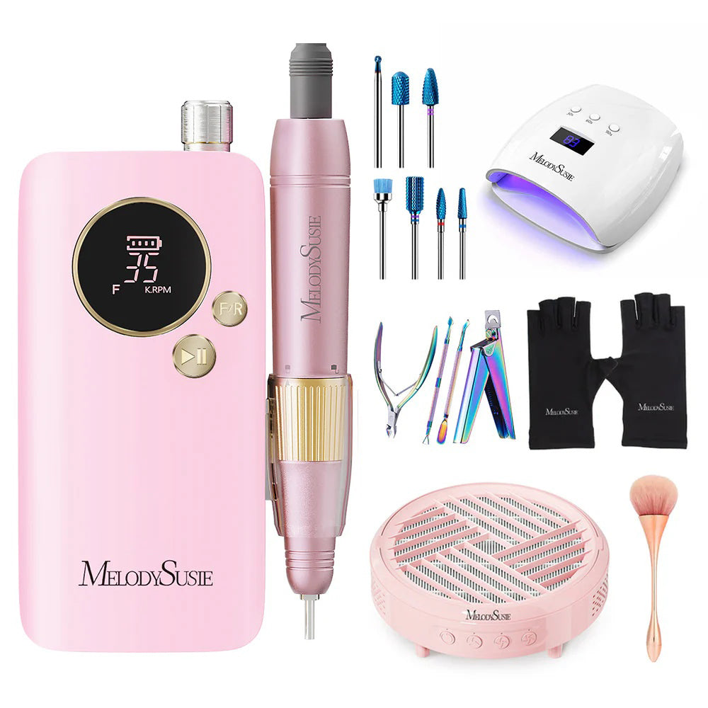 SM200F Plus Rechargeable 35,000RPM Nail Drill Set - 图片10