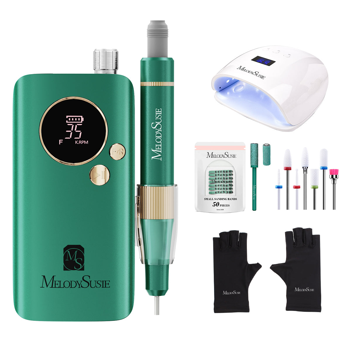 SM200F Rechargeable Nail Drill 35,000RPM - Manicure Beginner Kit