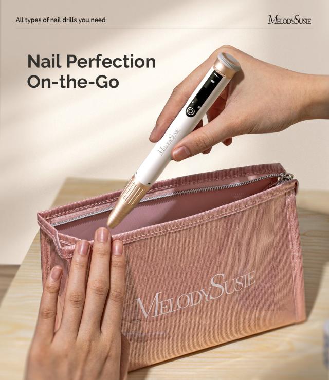 SM220G Pen-Shaped Rechargeable Nail Drill 30,000RPM - White