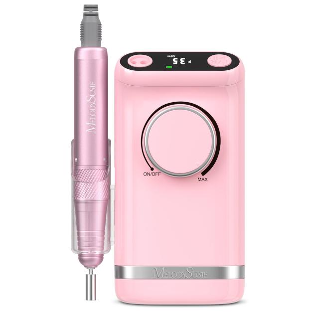 SM320G Clip-On Advanced Rechargeable 2-in-1 Nail Drill with Tilted Display Design 35,000RPM