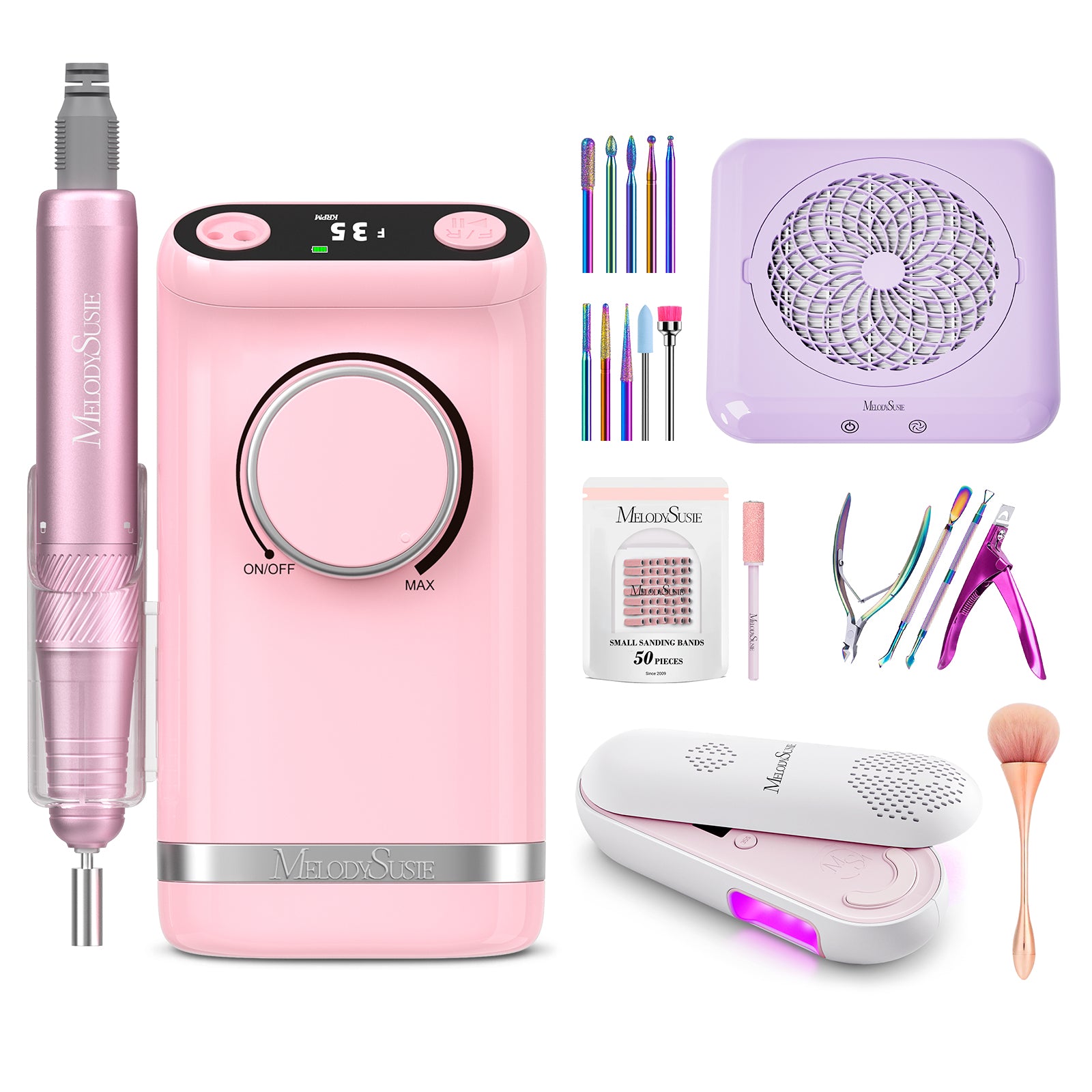 SM320G Clip-On Advanced Rechargeable 2-in-1 Nail Drill with Tilted Display Design 35,000RPM - 图片13