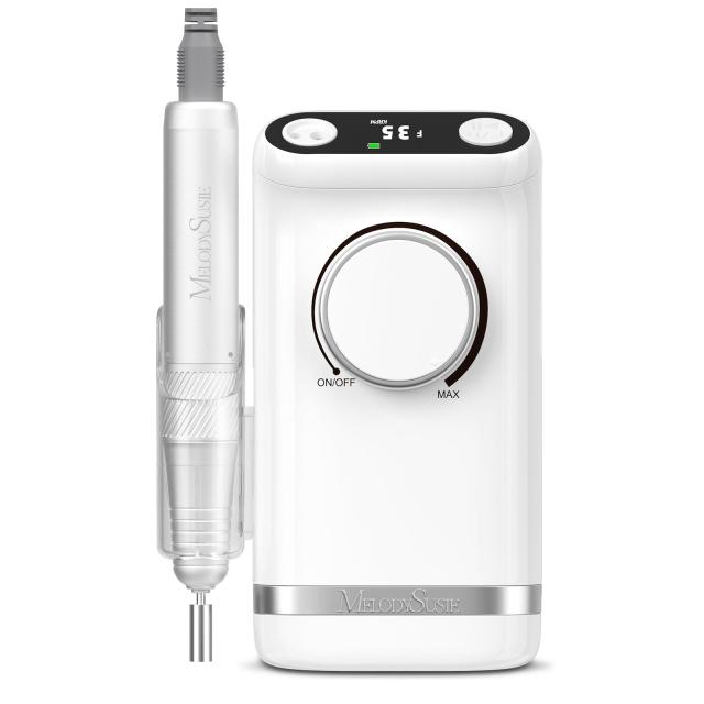 SM320G Clip-On Advanced Rechargeable 2-in-1 Nail Drill with Tilted Display Design 35,000RPM