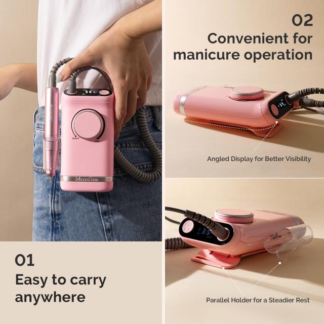 SM320G Rechargeable 35,000RPM Nail Drill Gift Box