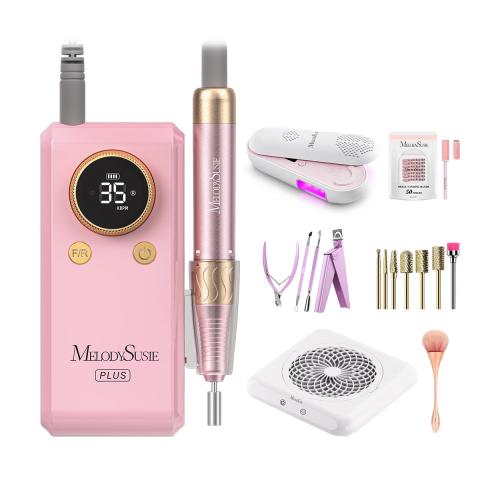 SM330G Clip-On Advanced Rechargeable 2-in-1 Nail Drill with Built-In Stand 35,000RPM