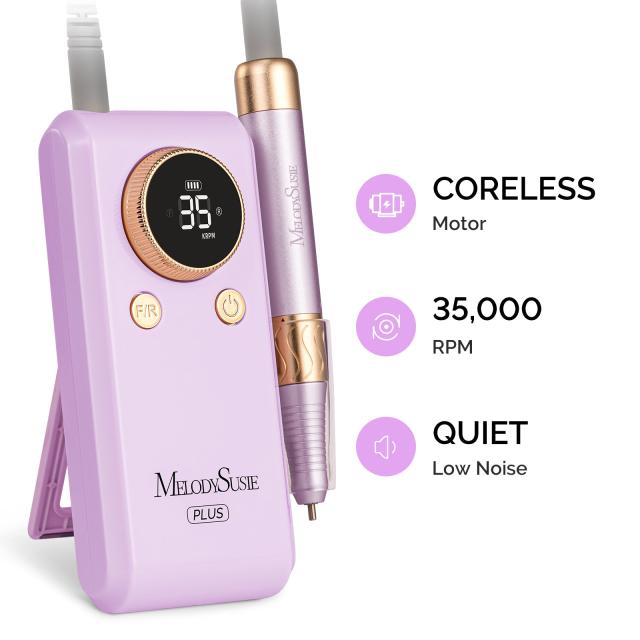 SM330G Clip-On Advanced Rechargeable 2-in-1 Nail Drill with Built-In Stand 35,000RPM