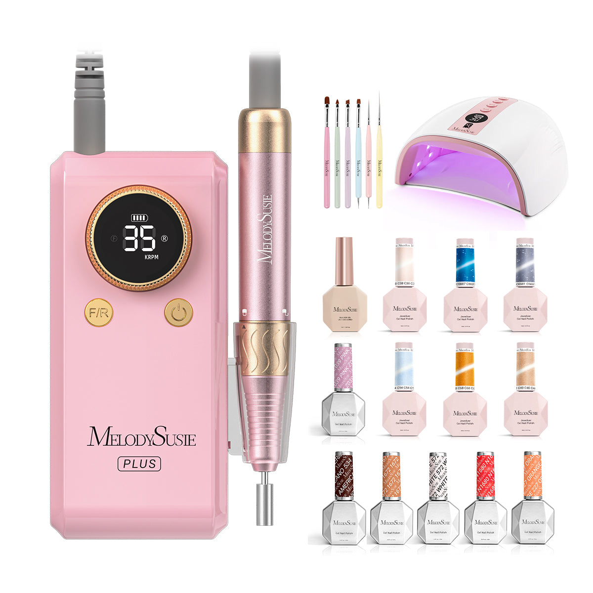 SM330G Clip-On Advanced Rechargeable 2-in-1 Nail Drill with Built-In Stand 35,000RPM - 图片12