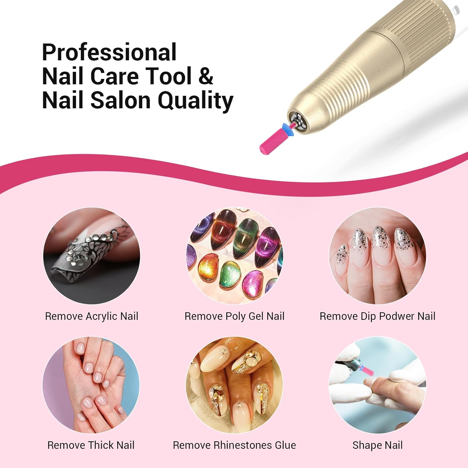 Small Barrel Smooth Top Tungsten Carbide Nail Drill Bits - Medium - 图片5