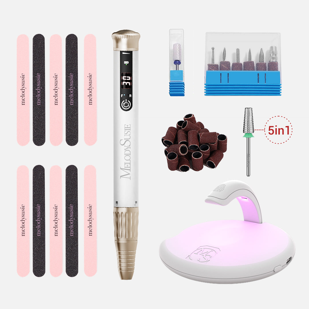 SP1(SM220E) Pen-Shaped Rechargeable Nail Drill 30,000RPM - Beginner Set - 图片14