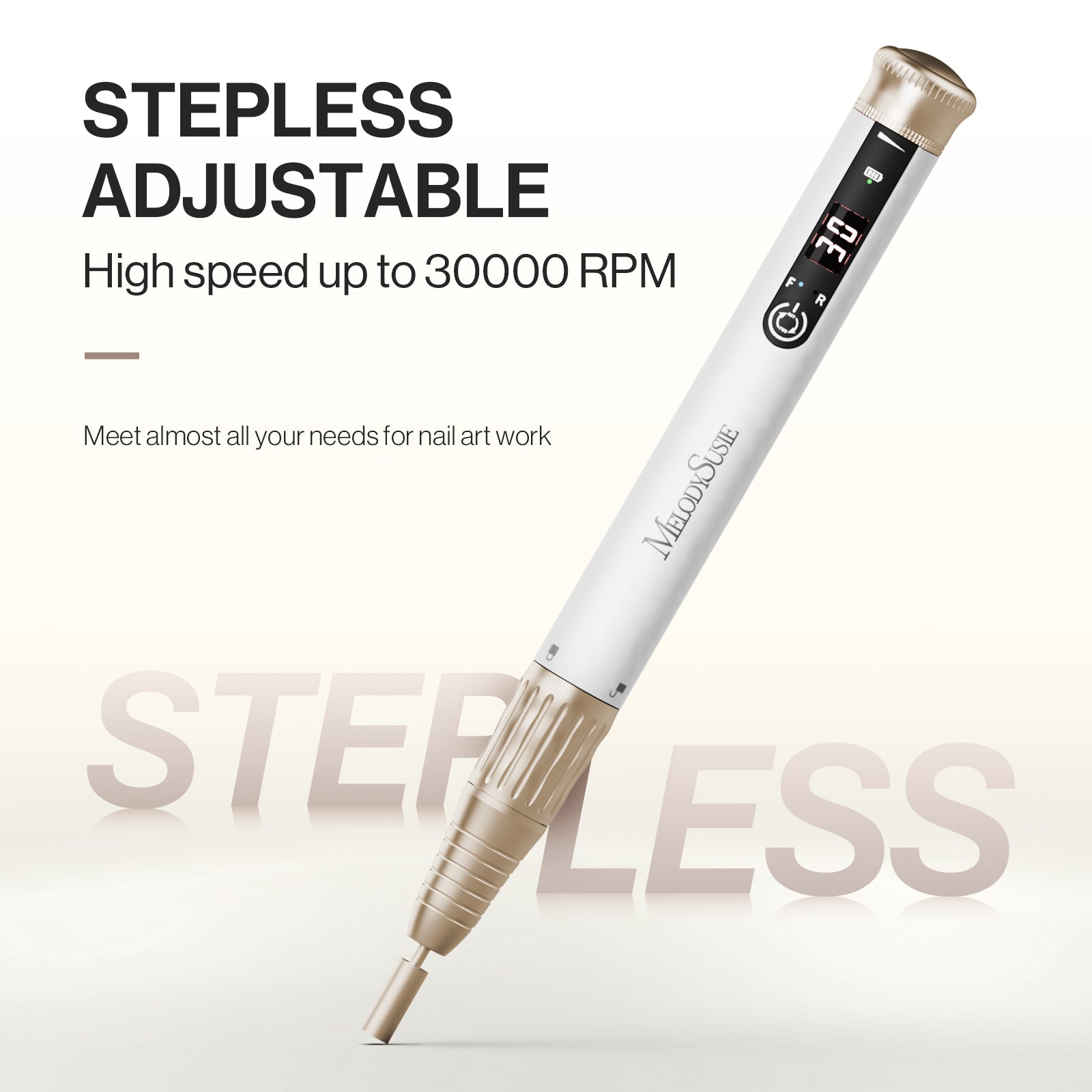 SP1(SM220E) Pen-Shaped Rechargeable Nail Drill 30,000RPM - Beginner Set - 图片3