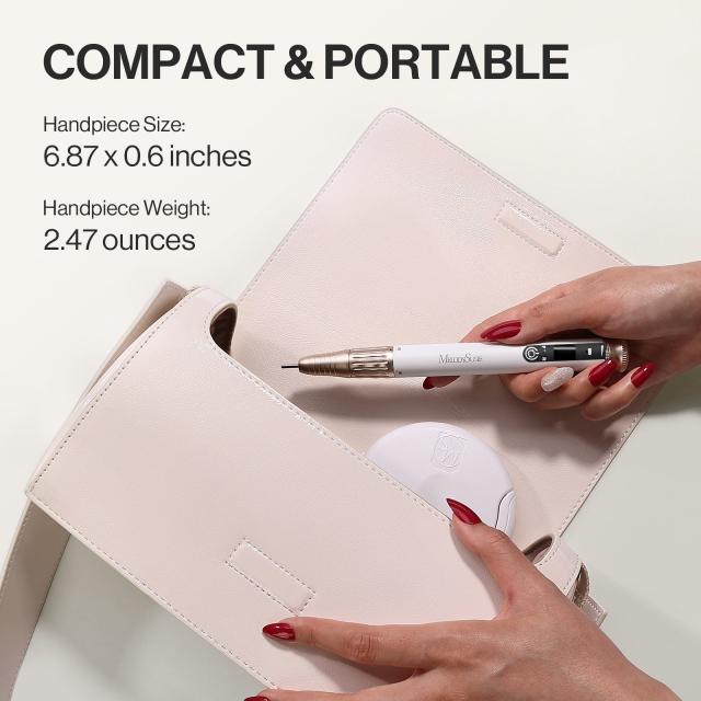 SP1(SM220E) Pen-Shaped Rechargeable Nail Drill 30,000RPM - Beginner Set
