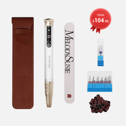 SP1(SM220E) Pen-Shaped Rechargeable Nail Drill 30,000RPM - Dust-Free Kit