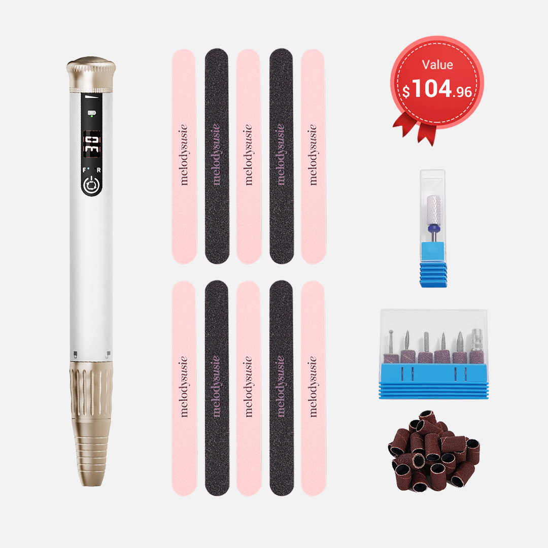 SP1(SM220E) Pen-Shaped Rechargeable Nail Drill 30,000RPM Set - 图片11