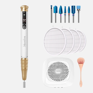 SP1(SM220E) Pen-Shaped Rechargeable Nail Drill 30,000RPM Set