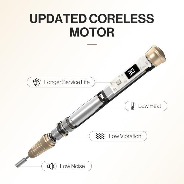 SP1(SM220E) Pen-Shaped Rechargeable Nail Drill 30,000RPM