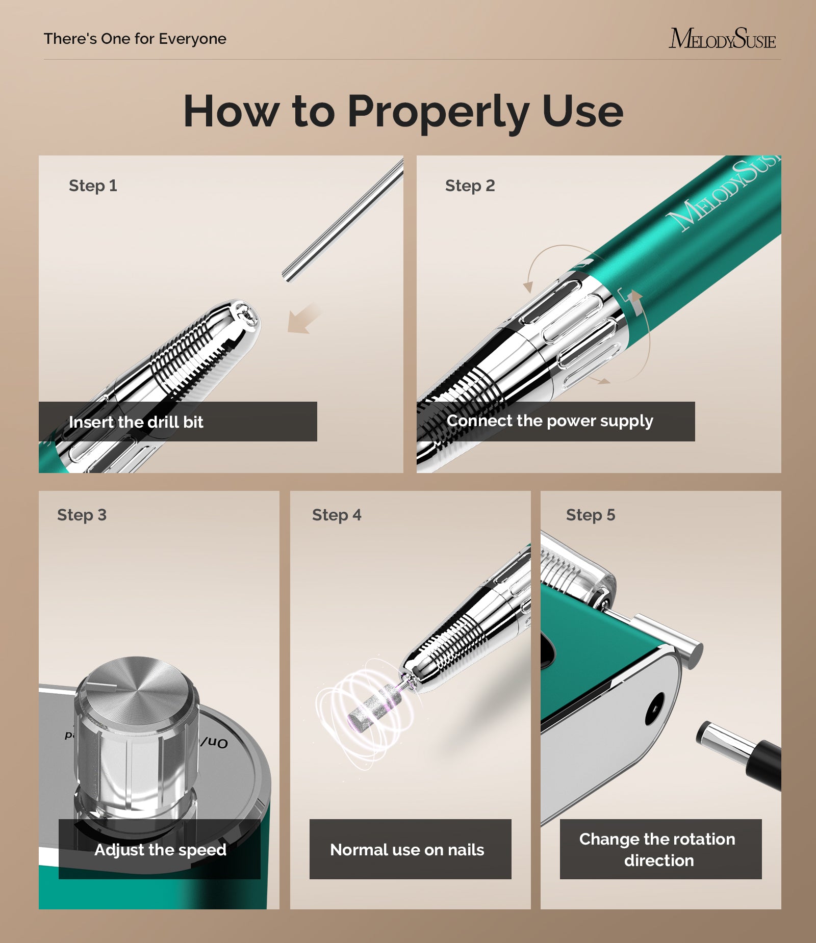 Sparkle Plus(MM400C) Rechargeable Nail Drill 35,000RPM - 图片7