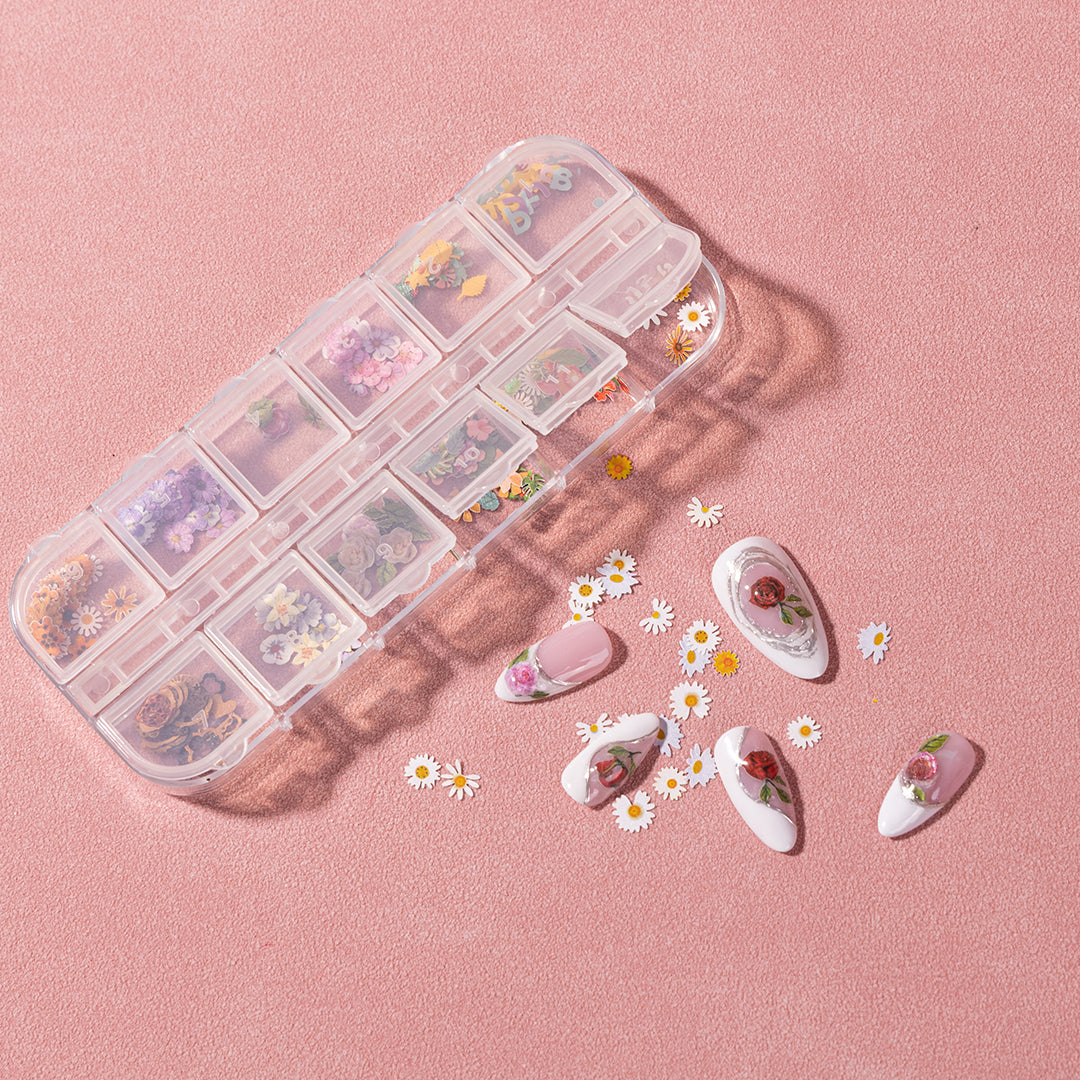 Special Colorful Flower Nail Accessories - 图片3