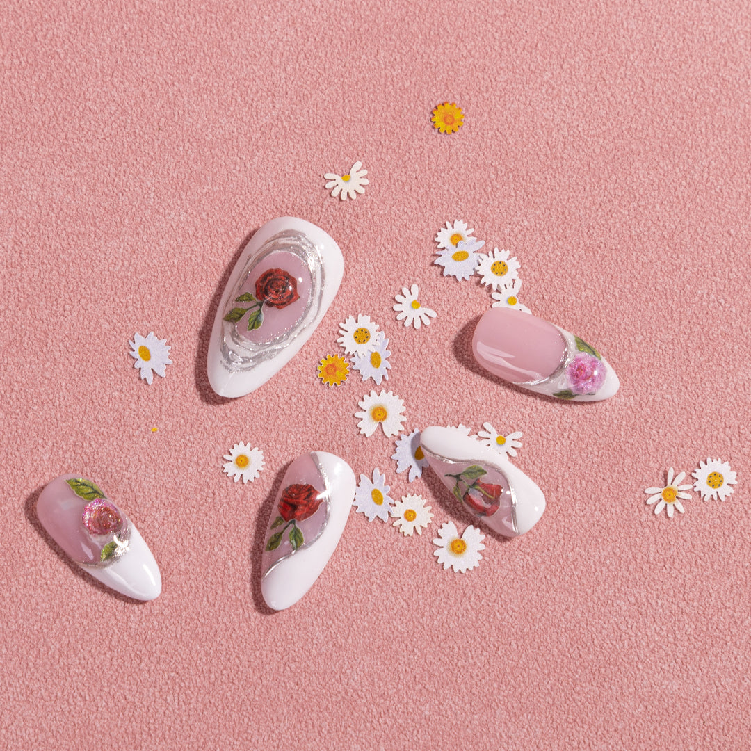 Special Colorful Flower Nail Accessories - 图片5