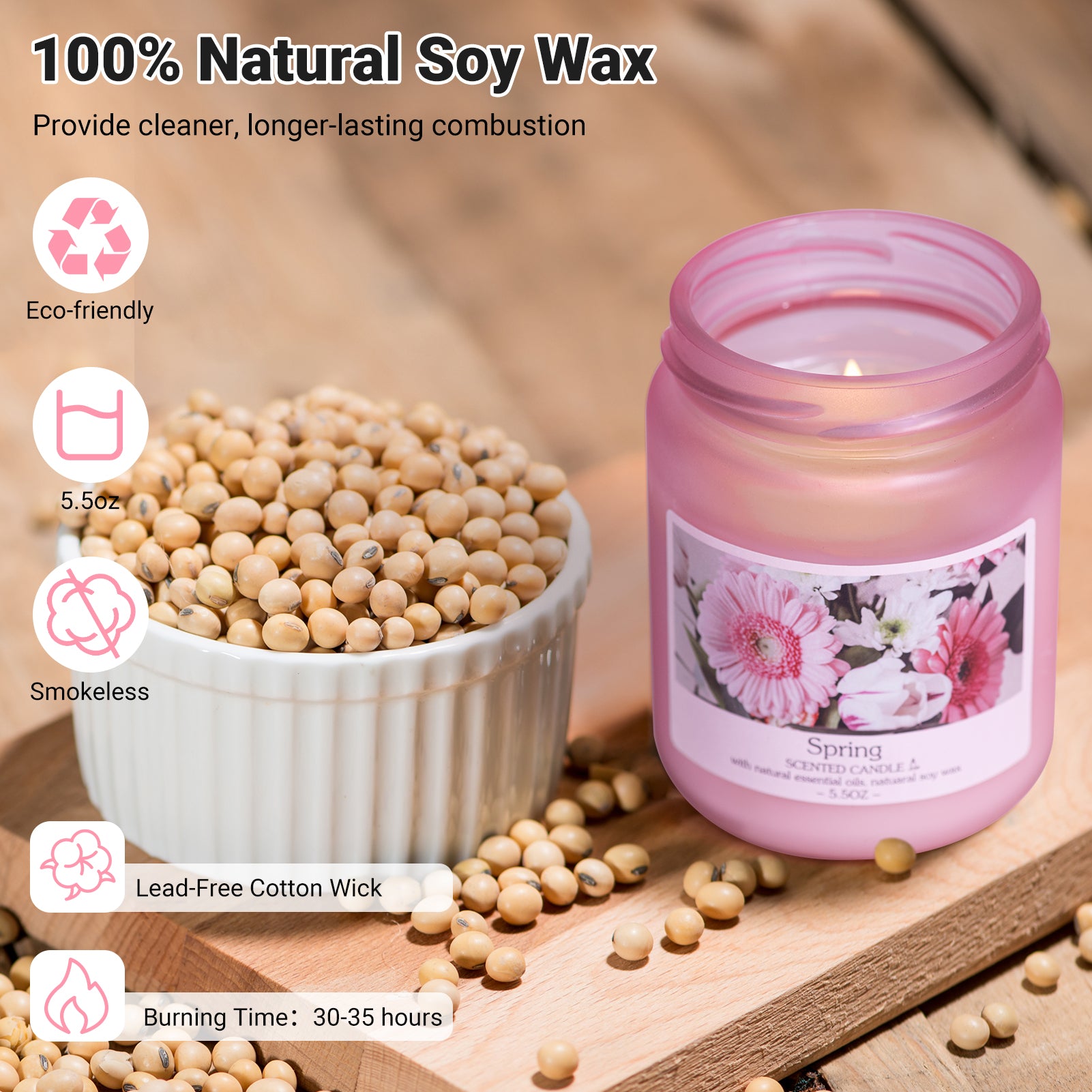 Spring Scented Candle Gift Set (4 Jars) - 图片3