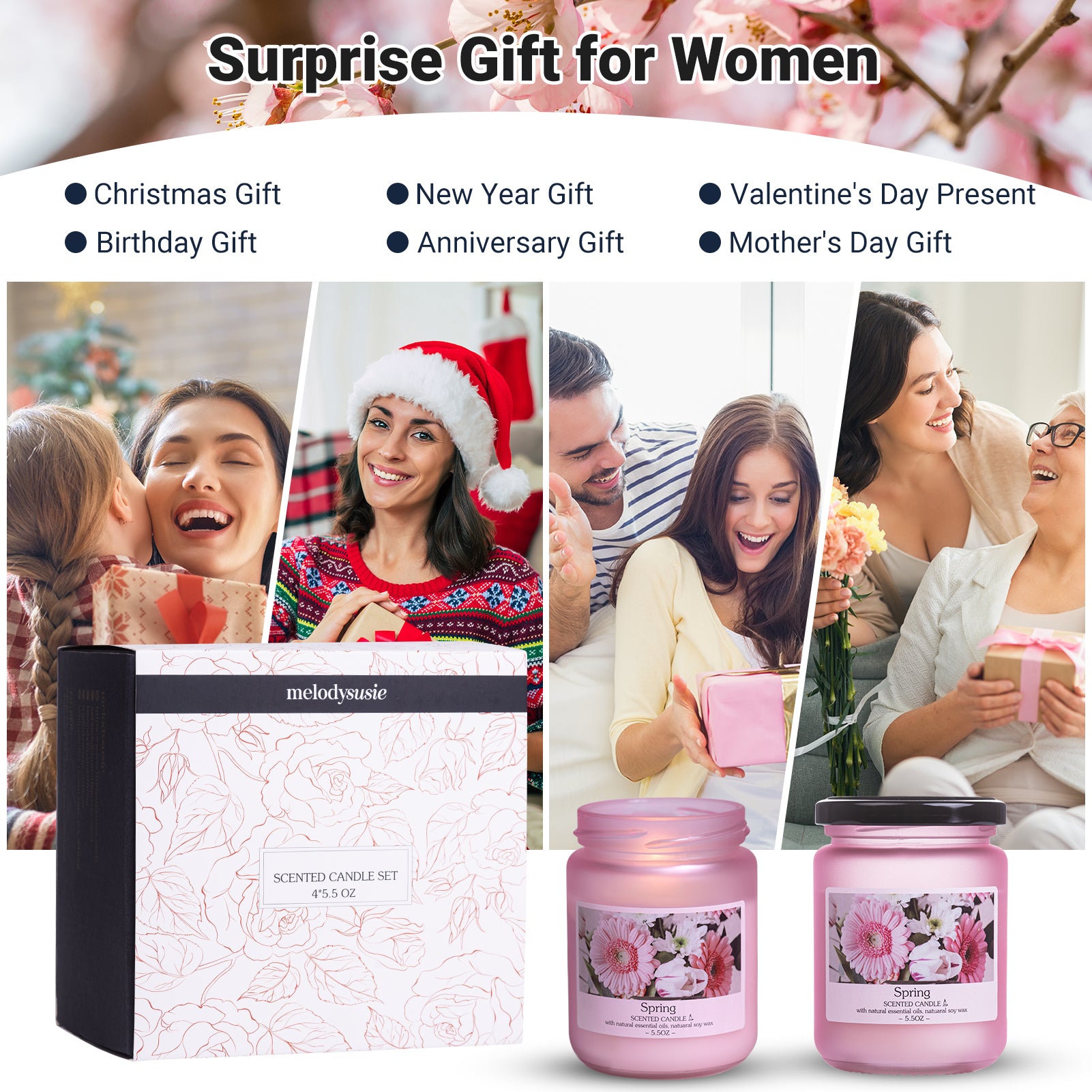 Spring Scented Candle Gift Set (4 Jars) - 图片6