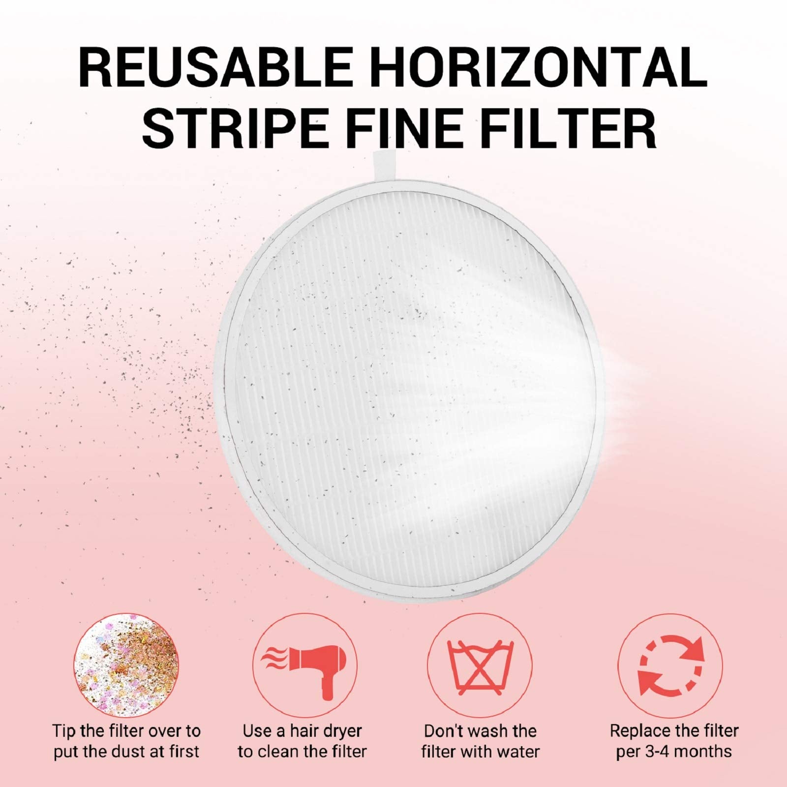 SPro Nail Dust Collector-Pink - 图片7