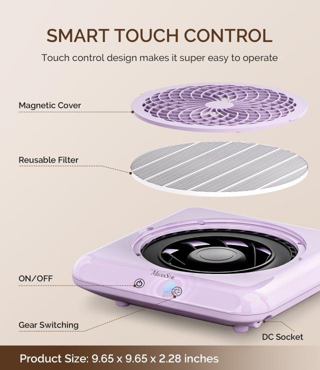 SProF Nail Dust Collector - Purple