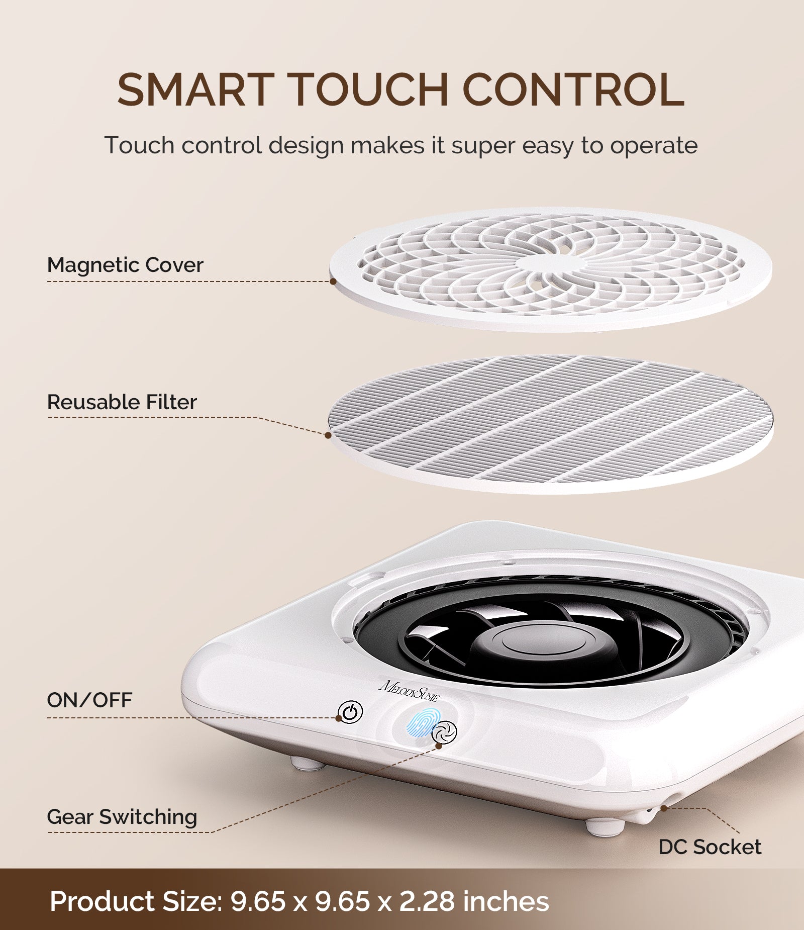 SProF Nail Dust Collector - White - 图片5