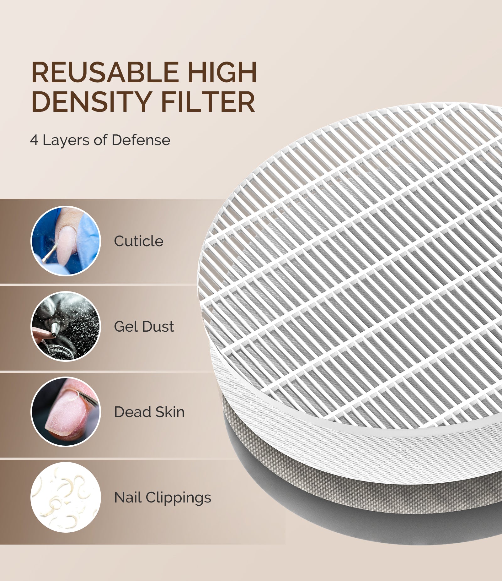 SProF Nail Dust Collector - White - 图片6